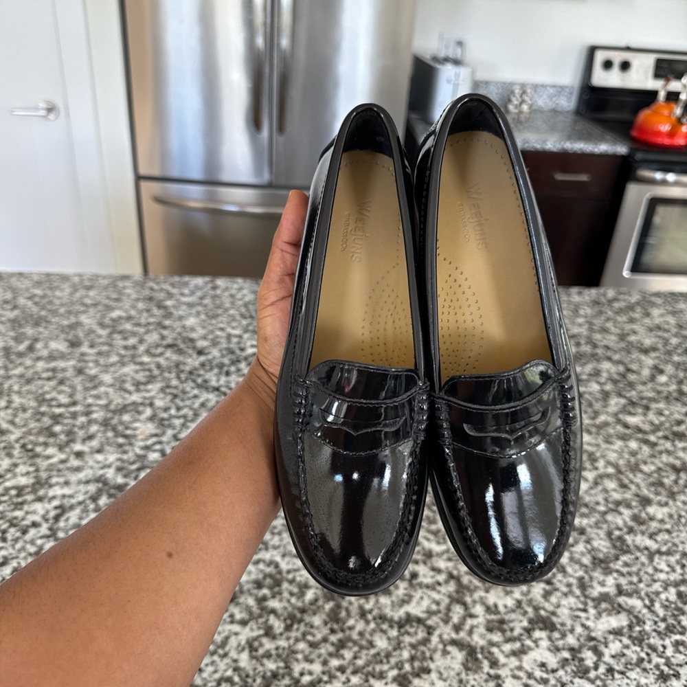 G.H. Bass & Co. Shiny Black Loafers